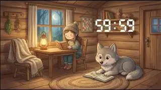 60 Minute Reading Timer for Kids | Cozy Wolf Storytime
