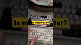 I made a keyboard with METAL Keycaps.