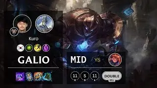 Galio Mid vs Zoe - KR Challenger Patch 10.4