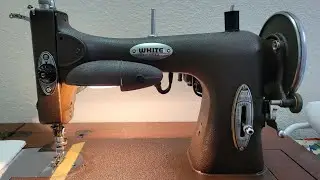 White Rotary Sewing Machine 【How to wind a Bobbin】「1927 GB-4555」