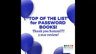 5 STAR REVIEW PASSWORD KEEPER BOOKS, CALENDARS, PLANNERS, JOURNALS, ANXIETY HELP, & OFFICE SUPPLIES