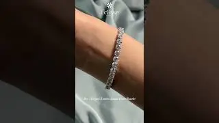 Elegant Timeless Round Tennis Bracelet. #diamond #diamondjewellery #bracelet #jewelry #vairalvideo