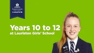Years 10 to 12 at Lauriston Girls' School