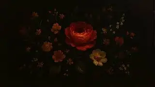 Dark Mood Floral Art &ndash; 3 Hours of Relaxing Aesthetic Animation | 4K Ambient Background