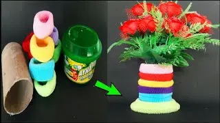 Diy Rubber Hair Band Craft Idea 💐💐💐 Best Idea Out Of Old Hair Rubber Band