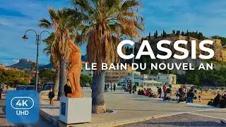 🇫🇷 Cassis New Year&rsquo;s Day |The New Year&rsquo;s Day Swim at Plage de la Grande Mer | 4K