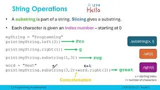 String Slicing and Concatenation