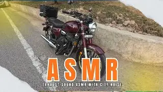 Exhaust Sound ASMR with City Noise | Pure Bike Sound | No Talk