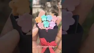 beautiful mini bouquet making💐💐 #miniature #diy #craft #artist #art #bouquet #making