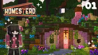 New! A cozy start in a far away place | Minecraft Homestead Ep.1