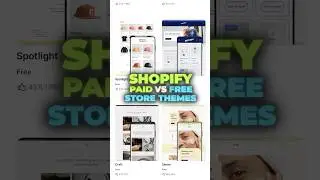 What is the difference between free and paid themes on Shopify?