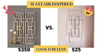 DOLLAR STORE DIY |  LOOK FOR LESS | WAYFAIR INSPIRED
