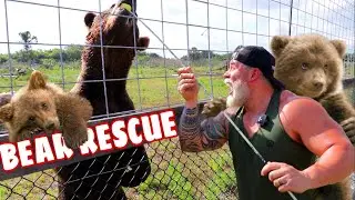 *AMAZING* BEAR RESCUE FACILITY - we went inside with one of America’s top predators