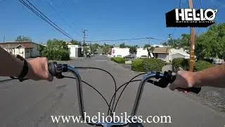 Test Ride the Red Basic EZM with Honda GXH50 Motorized Bicycle. Most Reliable Motorized Bike Engine