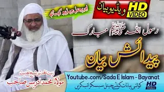 Molana Muhammd Idrees Sahb New Bayan - Rasool ullah Mubarak Pedayesh Bayan