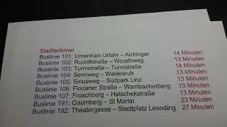 Fr&uuml;here und heutige Buslinien von Linz