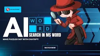 Create a Word Search Puzzle in Microsoft Word with AI (ChatGPT) &ndash; Easy Step-by-Step Tutorial!