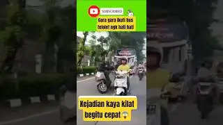 Dua motor Ini jatuh saat Ngoyod Bus Telolet #viral #teloletbasuri  #video