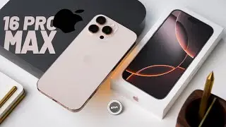 Распаковка и настройка iPhone 16 Pro Max — DESERT TITANIUM