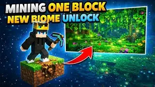 One Block Red Sand Biome UNLOCK 😱🔥 | Minecraft One Block Survival