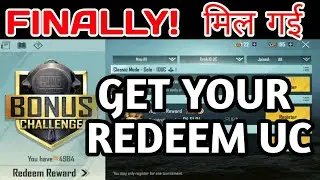 Get your redeem UC  bonus challenge  from USA (server) Pubg mobile