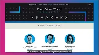 Blue Prism World - Event Navigation