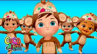 5 little monkeys - Kids Songs | best nursery rhymes | Coco ABC Preeschool