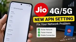 Jio 4G/5G Network Problem FIX 🔥 || New APN Settings 2026 || Slow Internet Solution 😍