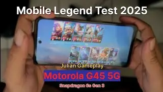 Handcam Julian Gameplay Mobile Legend Test moto g45 5G Performa Snapdragon 6s Gen 3