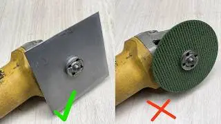 Не все знают этот секрет! Вставьте стальную пластину в угловую шлифовальную машинку и удивитесь! 😱