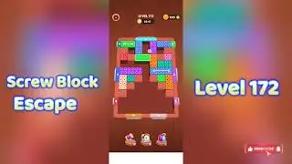 Screw Block Escape Level 172 Walkthrough | Solve It Fast! 🧩