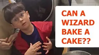 Making a Spooky Cobweb Chocolate Cake with My Little Wizard | Halloween family fun!