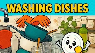  Turning this messy sink into sparkling magic! 🧽💦Who else finds dishwashing kinda relaxing? 😄