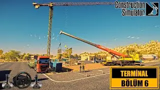 Construction Simulator 2022 Havalimanı Terminal B&ouml;l&uuml;m 6 - Ekiple Ek Bina Zemin Katını Tamamlıyoruz