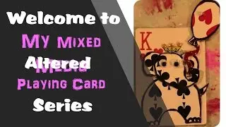 My Mixed Media Altered Playing Cards June 28, 2016 Prompt Elephant