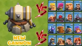 💥New Max Cannon Cart 🆚 Level 1 Troops & Pets🐉⚔️#clashofclans #coc #clashbattle #gaming #viralvideo 