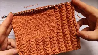 Relief Stripes Knit Pattern | Reliefstreifen stricken | Righe in rilievo ai ferri| Rayas en relieve