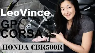 NEW EXHAUST LeoVince Unboxing & Installation | HONDA CBR500R