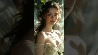 Magical Fairy Woman. AI Fantasy Art.