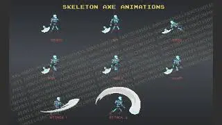 Big Skeleton Pixel Art Monsters