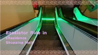 Full Escalator Loop in Hong Kong eResidence Mall: Upward Start, Dual Down & Up Views Adventure