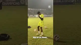 Liston doing keep-upsies at training | MBSG