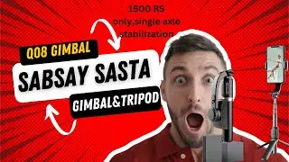 Q08 Mini Gimbal Review & UNBOX: Extendable Selfie Stick & Tripod Combo!