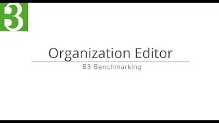 17. Organization Editor