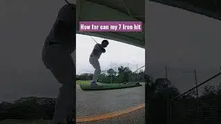 How far can golf 7 Iron hit #taylormade #goddangolf #golf #newjeans #hypeboy #sg #sggolf #golfsg