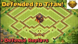 Clash of Clans - WORLD'S BEST BASE! Defended to Titan! | Build + Replays