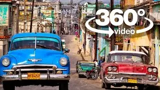 Habana Cuba: video 360 grados, visita virtual en carro y almendron camera car 360