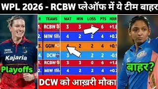 WPL 2026 Playoffs Chances - RCB Almost Qualify In Playoffs, Can DCW Qualify In Playoffs WPL 2026