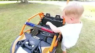 24V 12V10A 4WD Kids Electric UTV Two Seater Ride on Toy Car With 2.4G RC Four-wheel Shock Absorbers