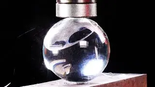 рустальные шары в гидравлическом прессе при в ультра Slow Motion - эпизод предварительного просмотра